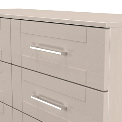 York Large Chest of Drawers Cream 6 Drawers 110cm