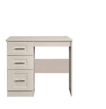 York Desk Cream 3 Drawers 90cm