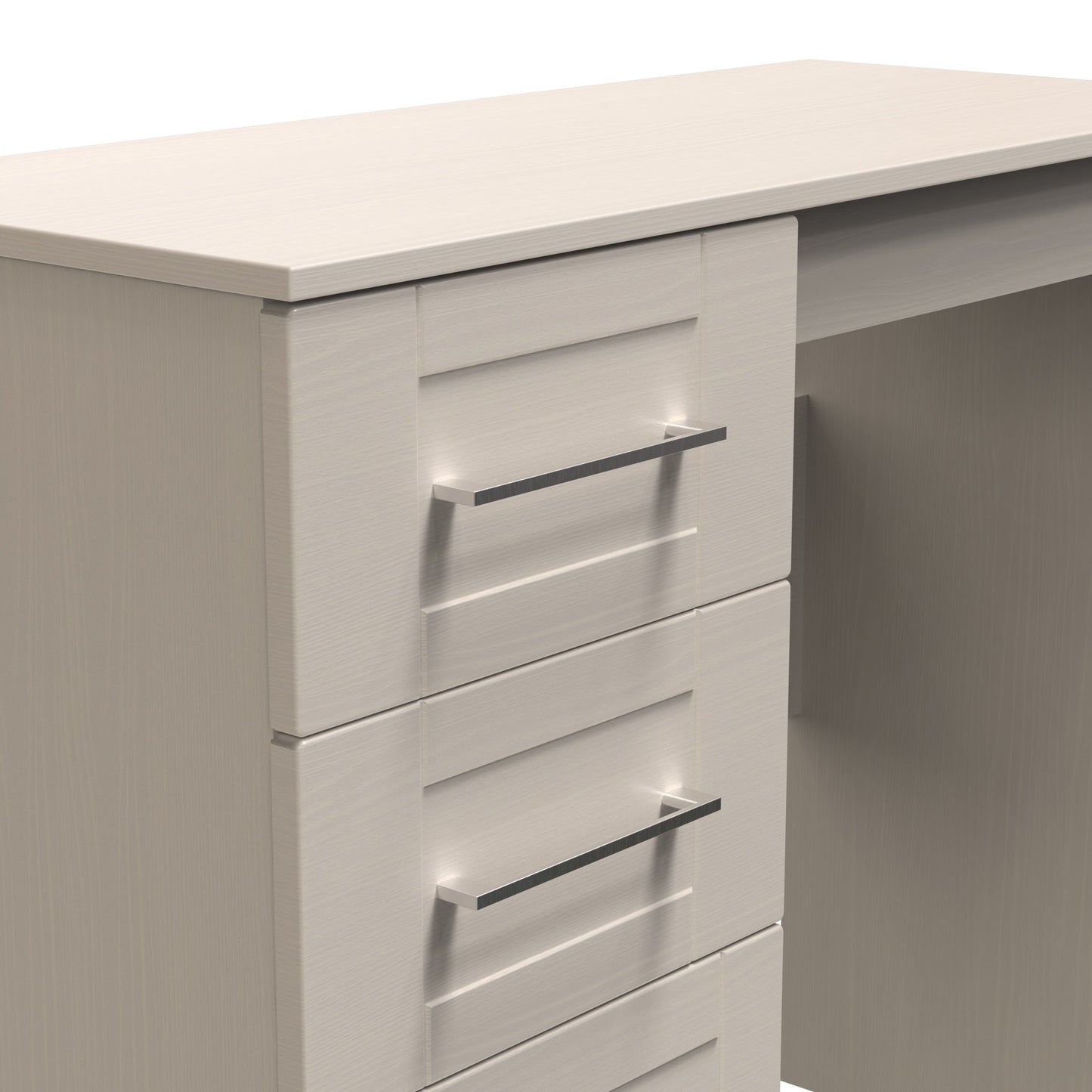 York Desk Cream 3 Drawers 90cm
