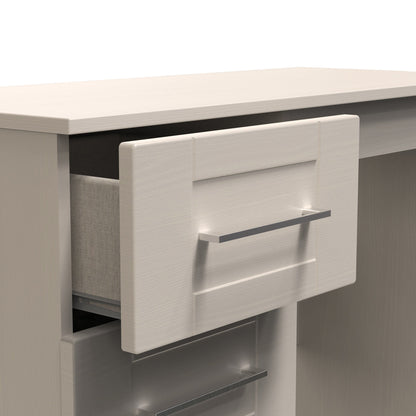 York Desk Cream 3 Drawers 90cm