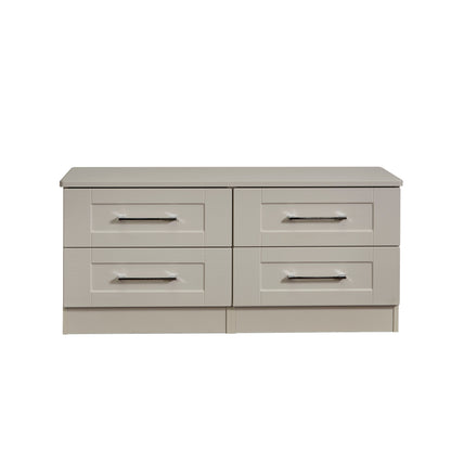 York Large Chest of Drawers Cream 4 Drawers 110cm