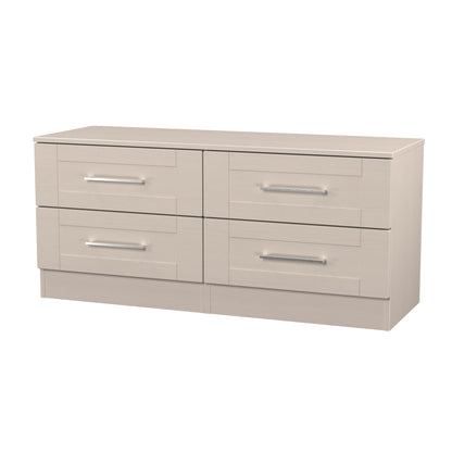 York Large Chest of Drawers Cream 4 Drawers 110cm
