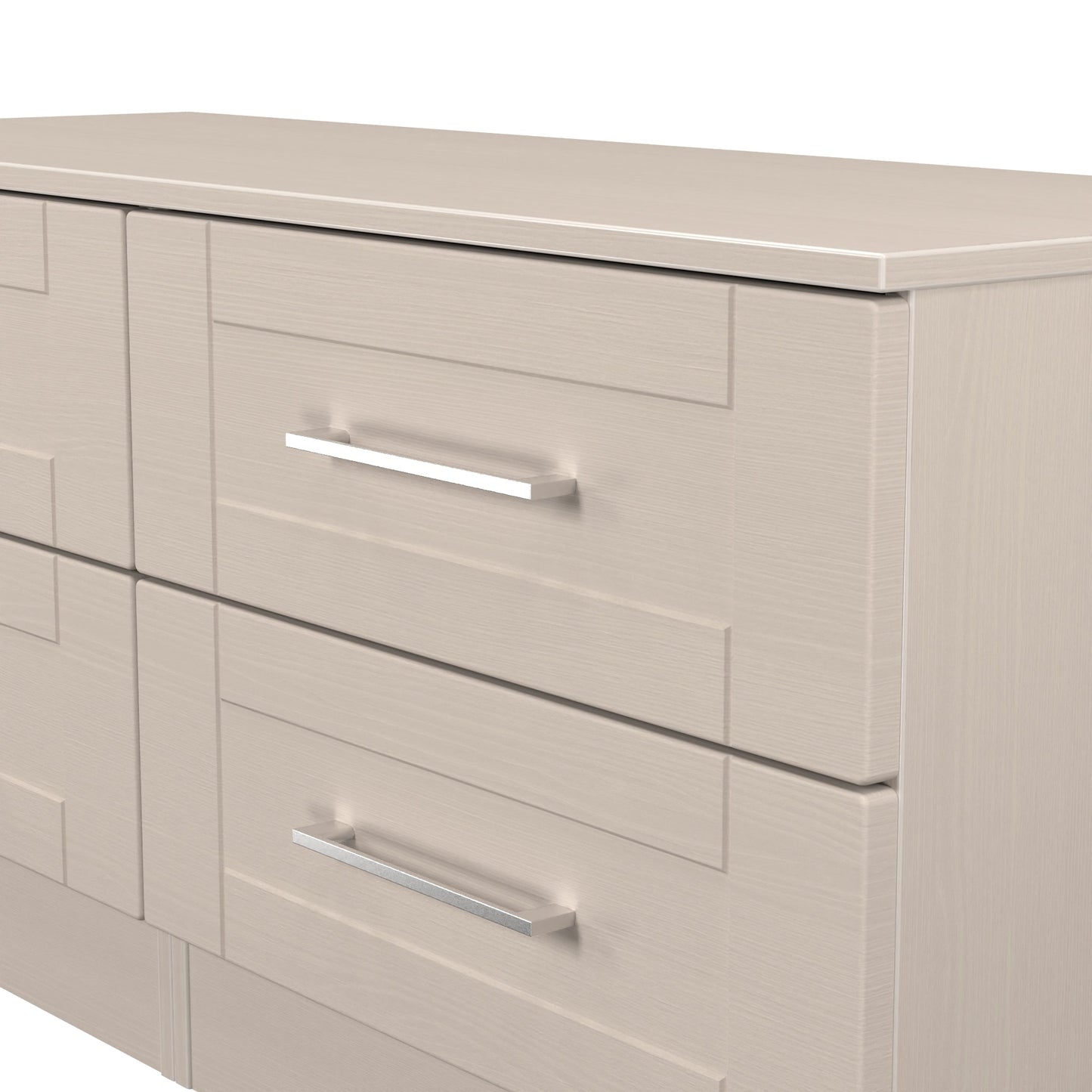 York Large Chest of Drawers Cream 4 Drawers 110cm