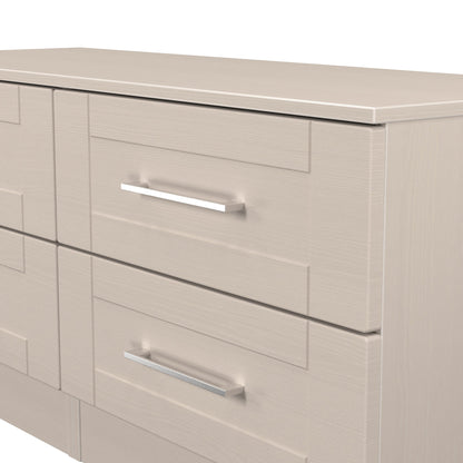 York Large Chest of Drawers Cream 4 Drawers 110cm