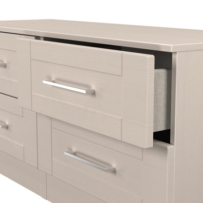 York Large Chest of Drawers Cream 4 Drawers 110cm