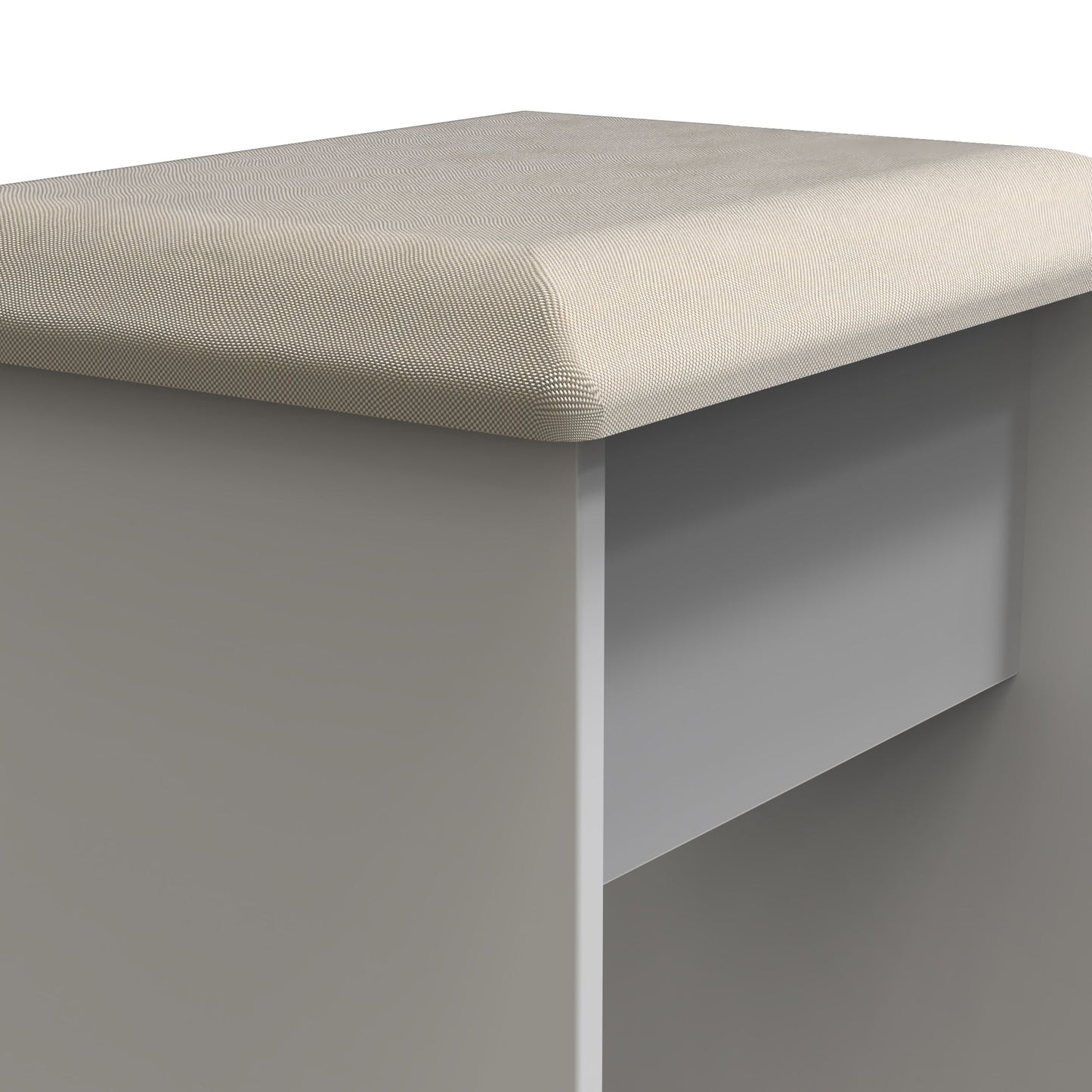 York Dressing Stool Grey 48cm