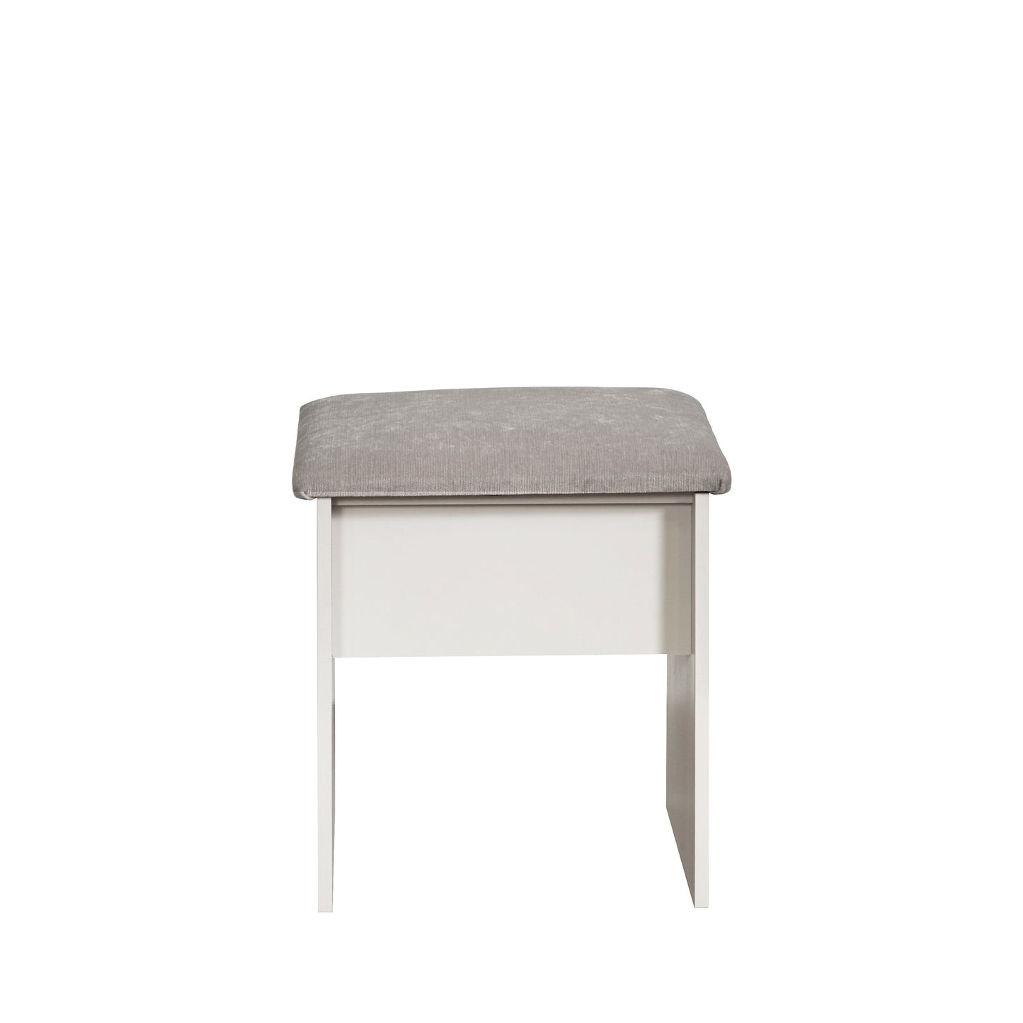 York Dressing Stool White 48cm