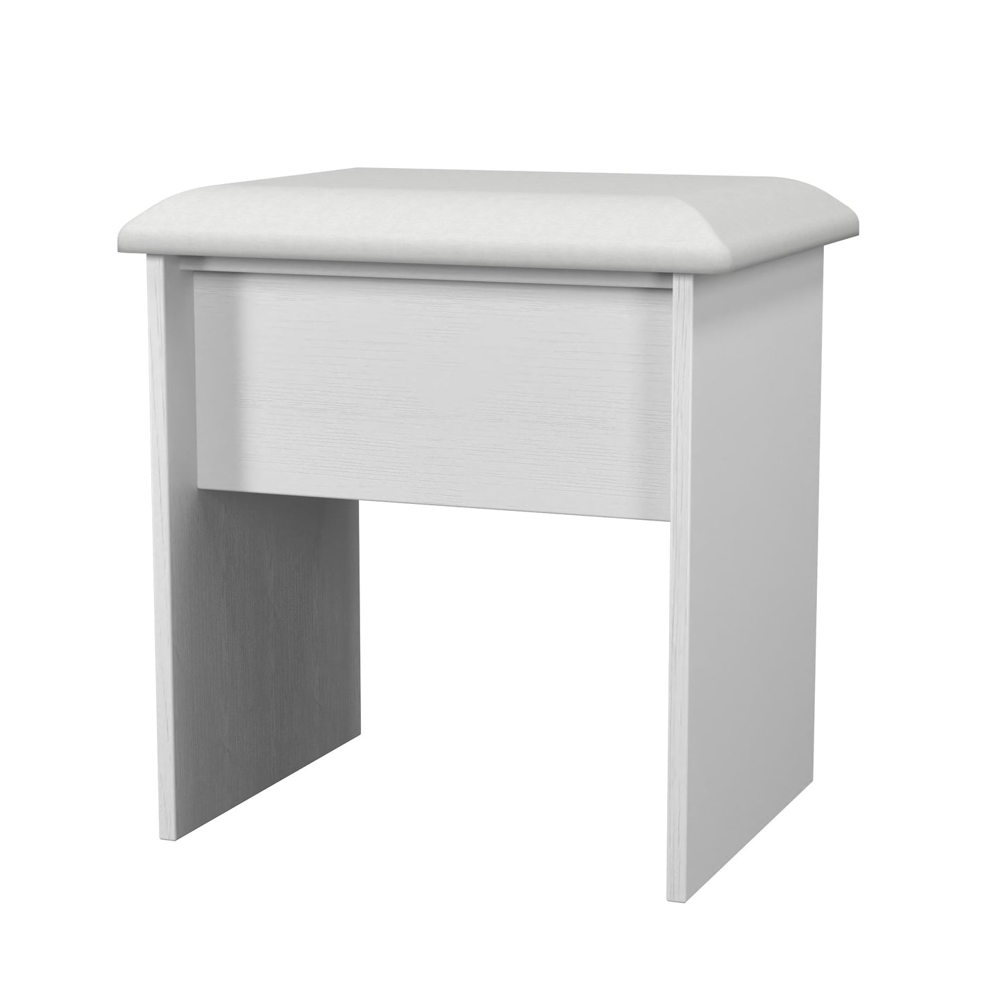 York Dressing Stool White 48cm