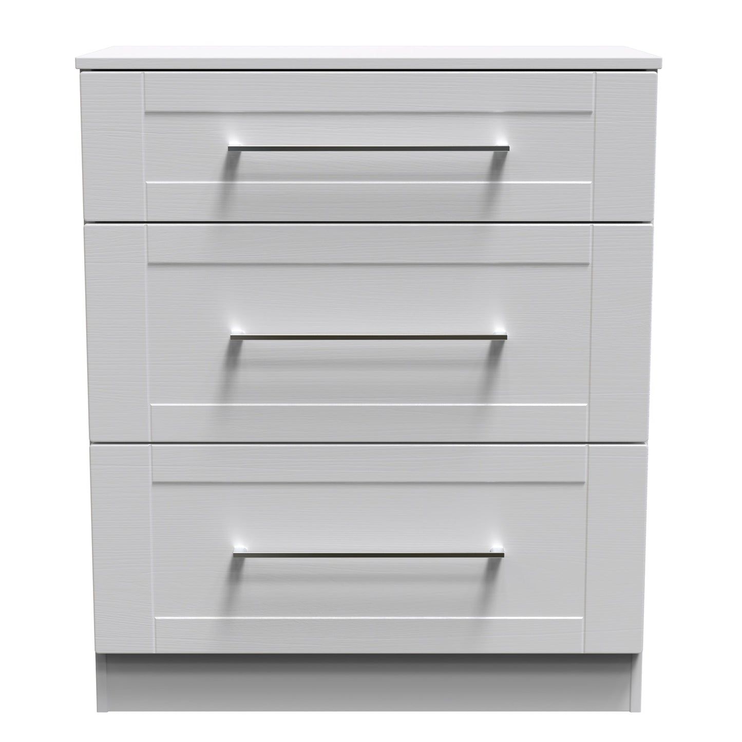 York Chest of Drawers Grey 3 Drawers 39cm