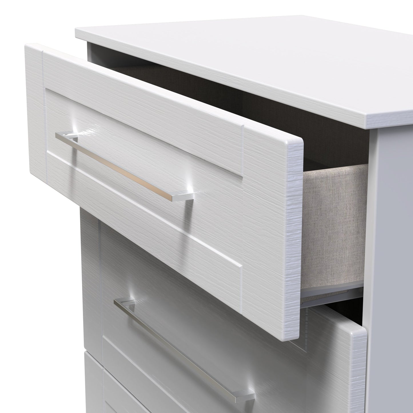 York Chest of Drawers Grey 3 Drawers 39cm