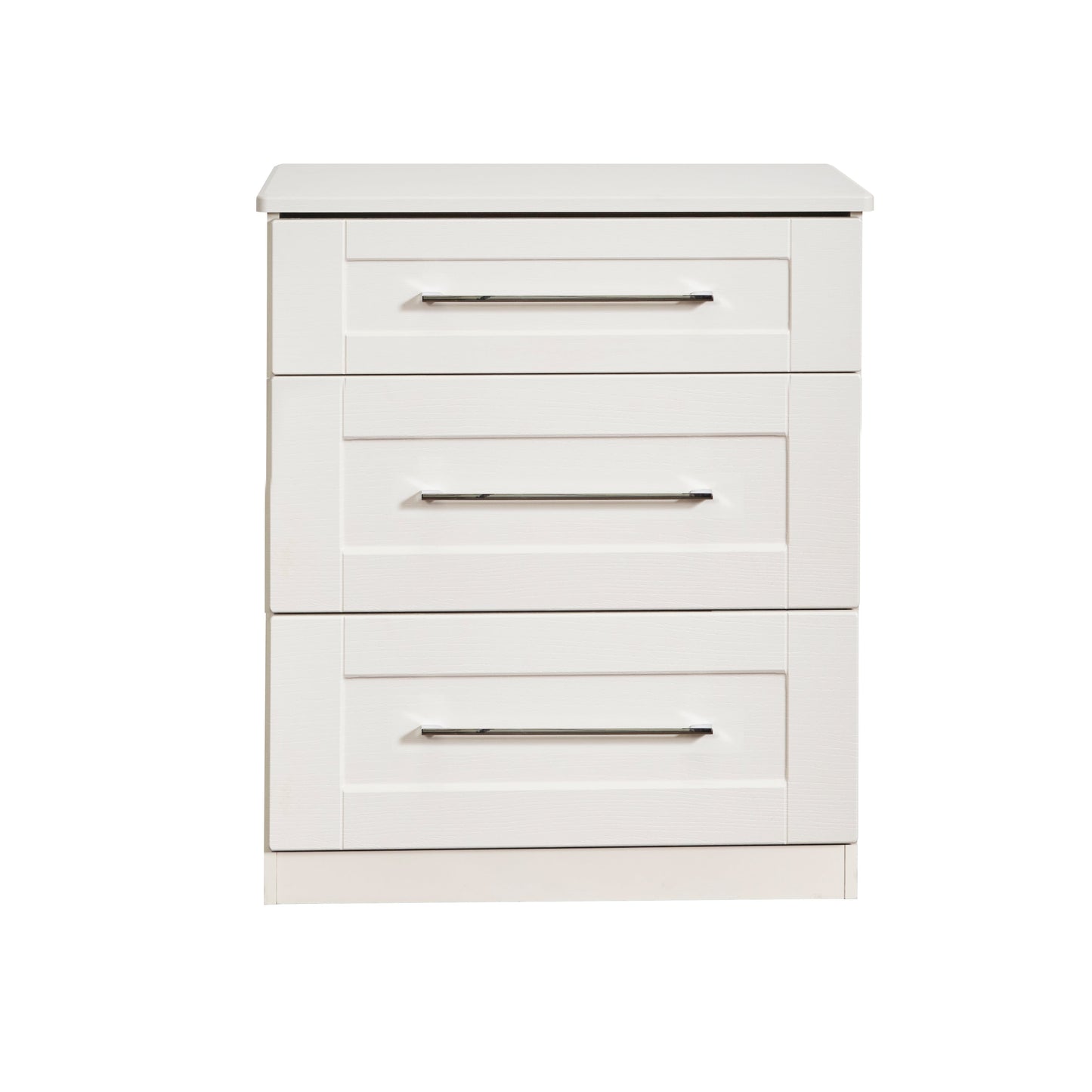 York Chest of Drawers White 3 Drawers 39cm