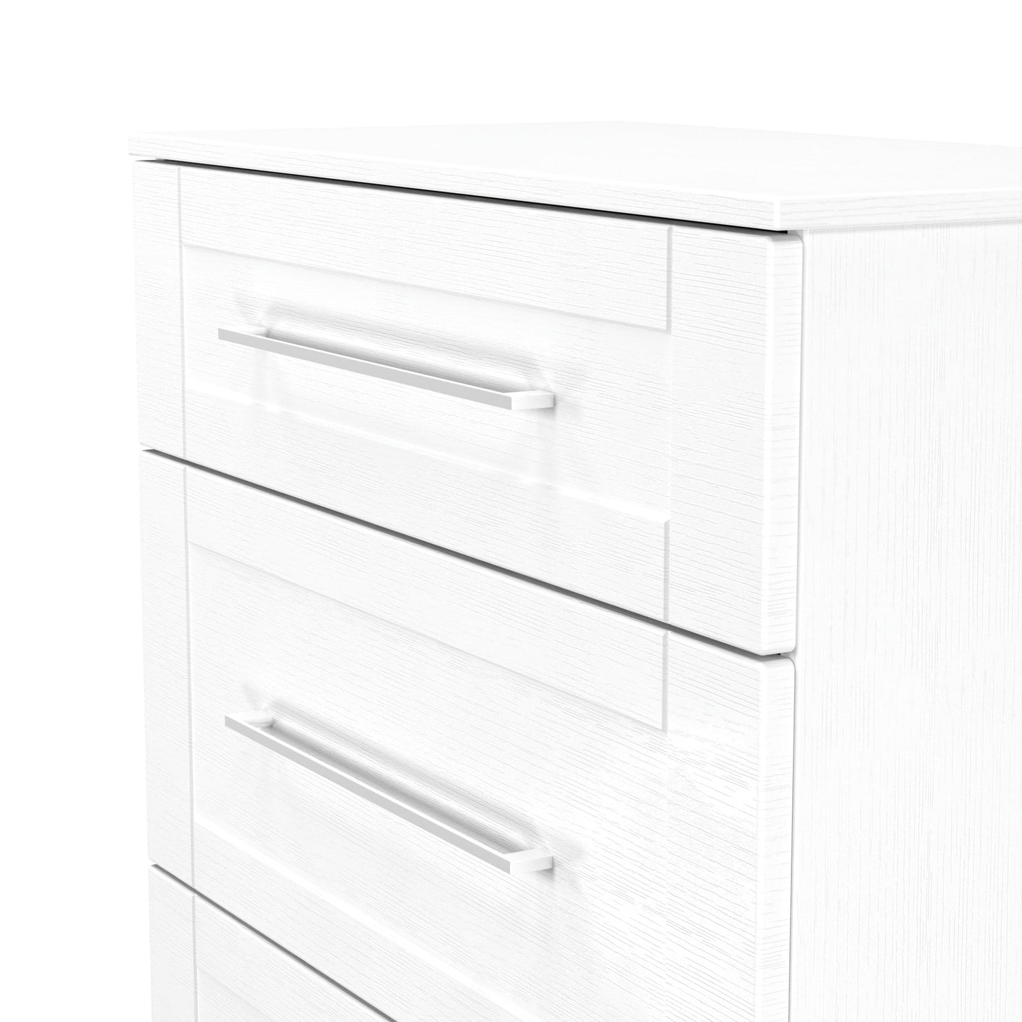 York Chest of Drawers White 3 Drawers 39cm