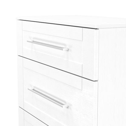York Chest of Drawers White 3 Drawers 39cm