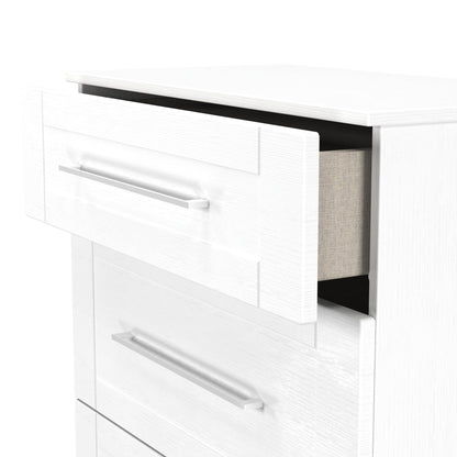 York Chest of Drawers White 3 Drawers 39cm
