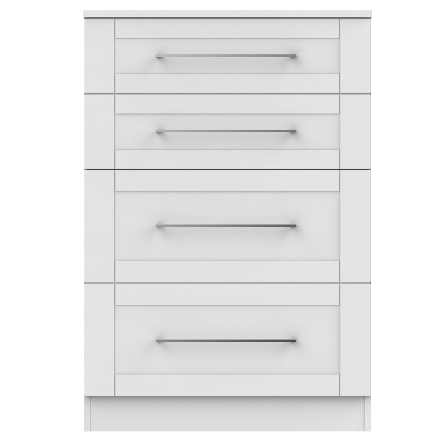 York Tall Chest of Drawers Grey 4 Drawers 74cm