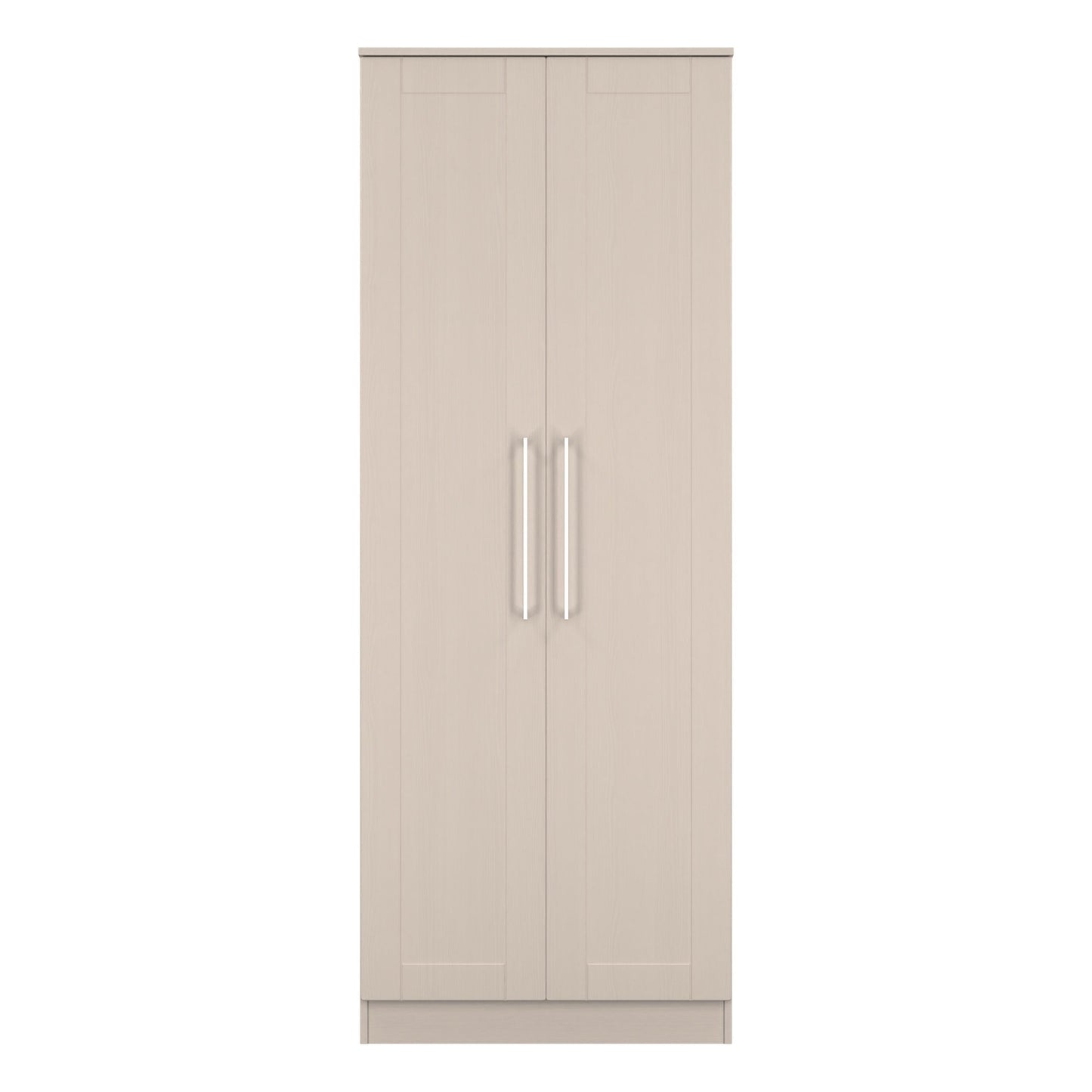 York Tall Wardrobe Cream 2 Doors 1 Shelf 74cm