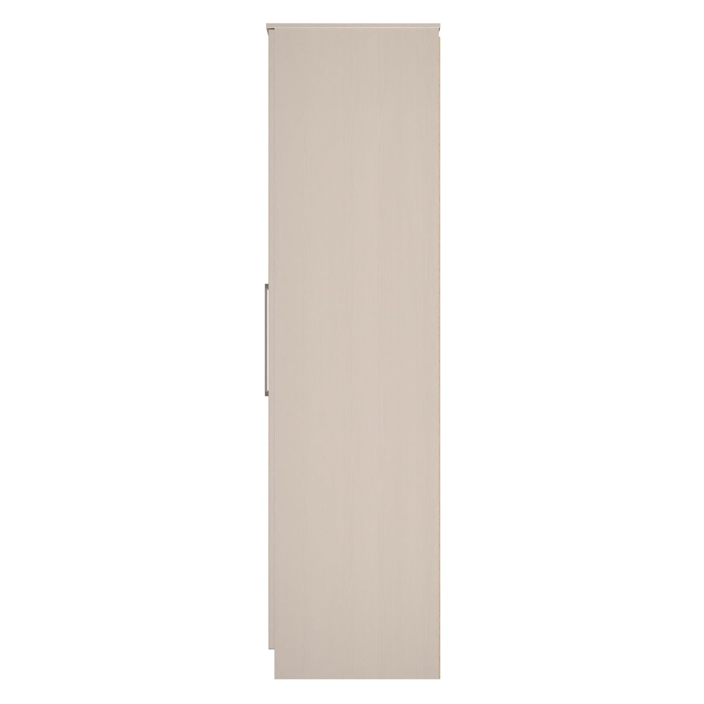 York Tall Wardrobe Cream 2 Doors 1 Shelf 74cm
