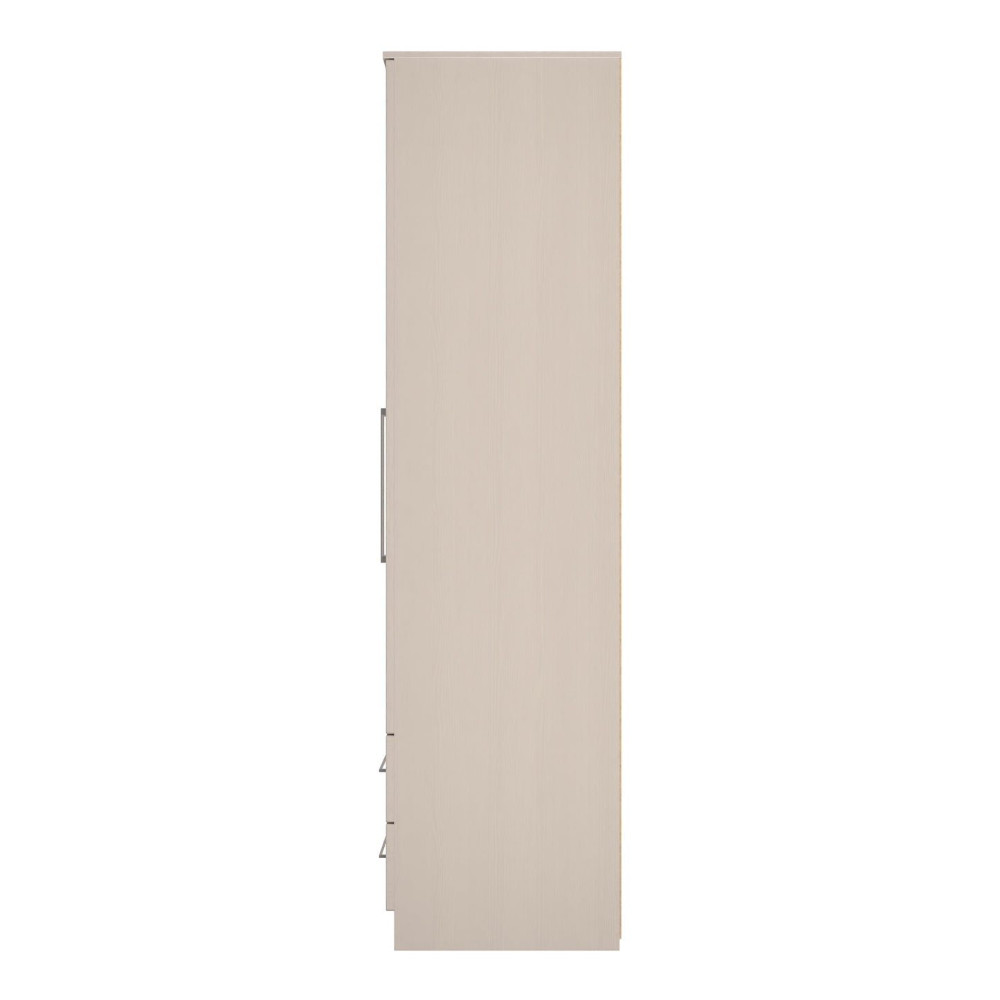 York Tall Wardrobe Cream 2 Doors 2 Drawers 74cm