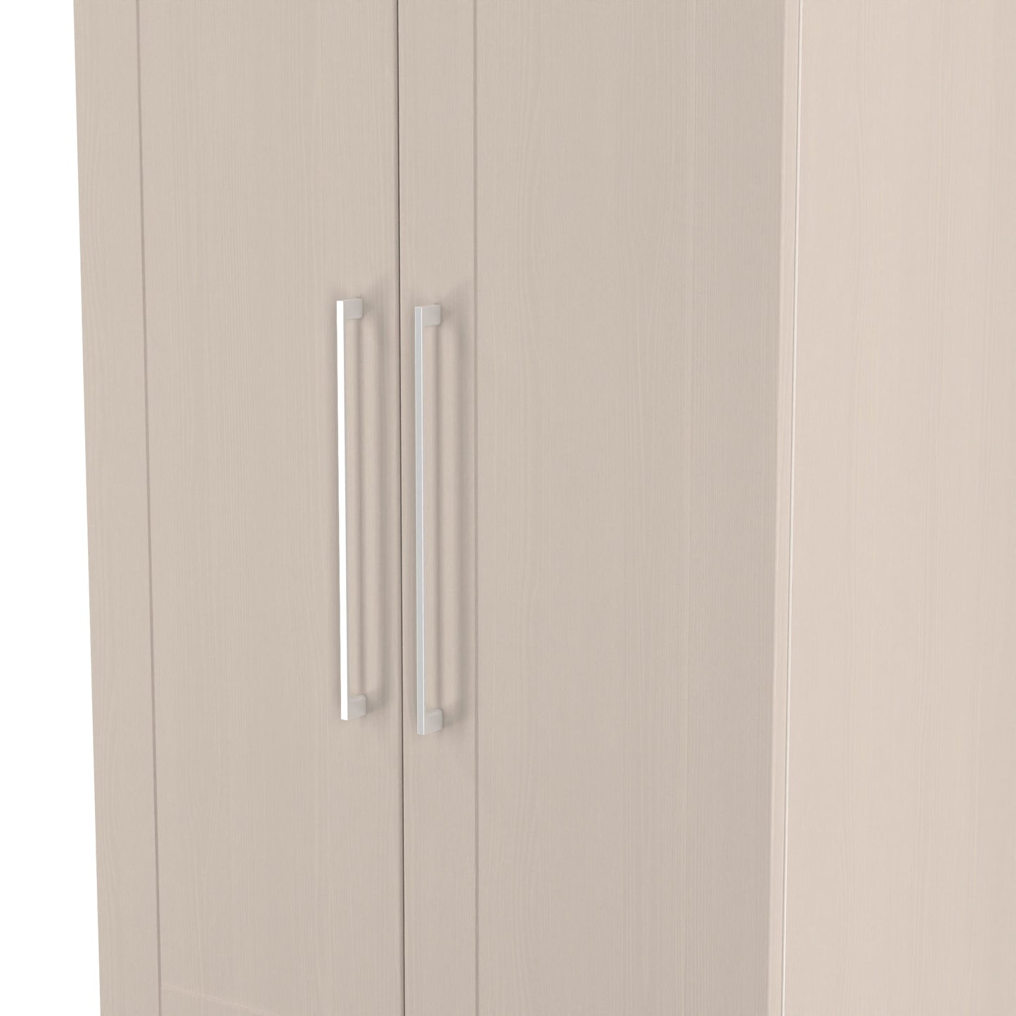 York Tall Wardrobe Cream 2 Doors 2 Drawers 74cm