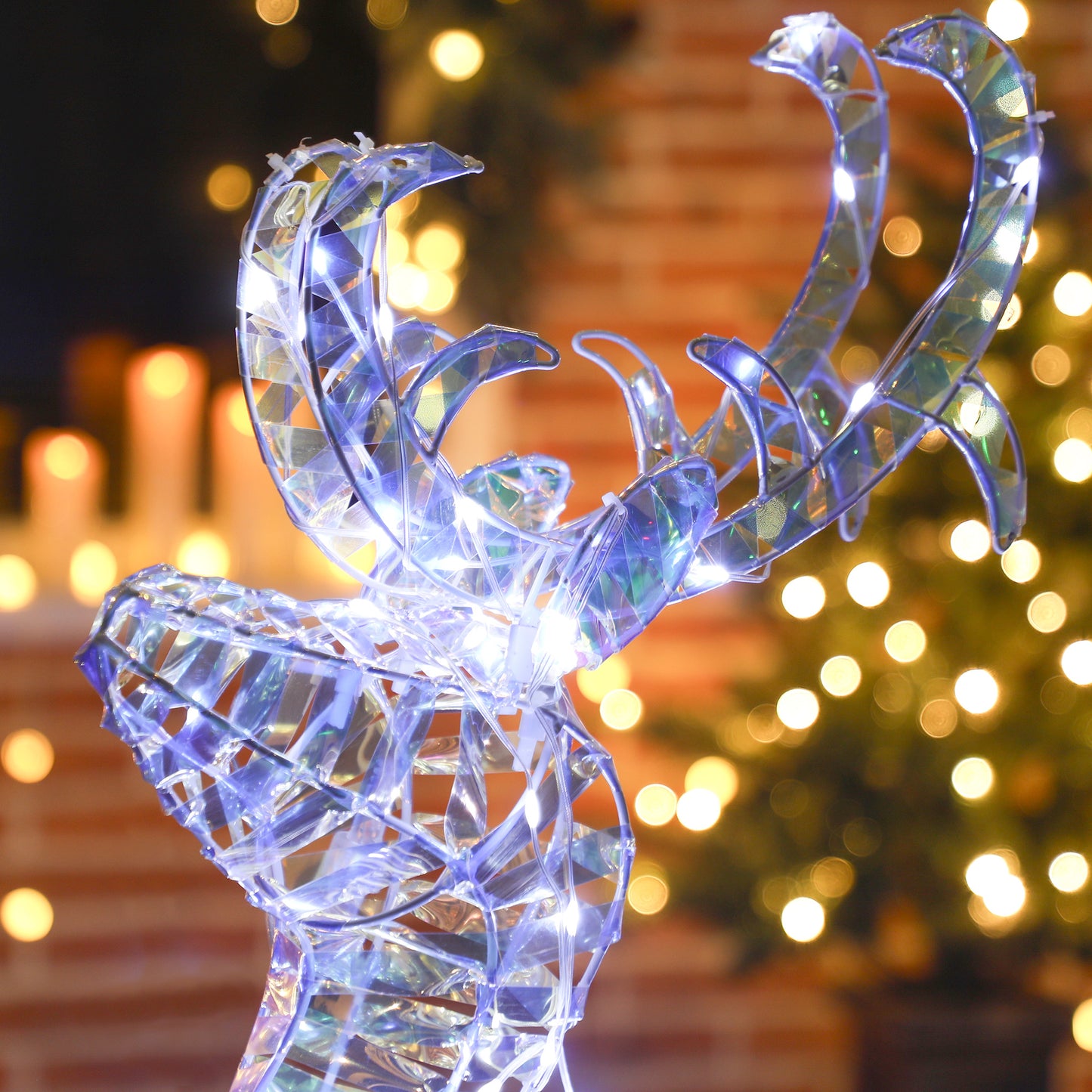 2 Piece Christmas Feature Light Warm White Indoor 170 LED