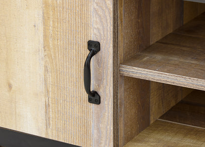 Boston TV Unit Oak 2 Shelves 2 Doors