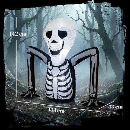 Skeleton Inflatable Halloween Decoration - 153cm