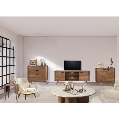 Copenhagen Chest of Drawers Dark Brown 3 Drawers