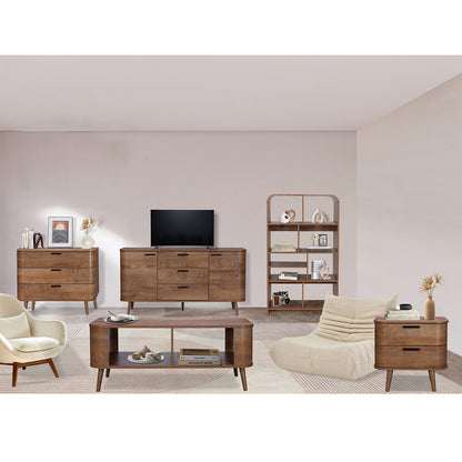 Copenhagen Coffee Table Dark Brown 1 Shelf