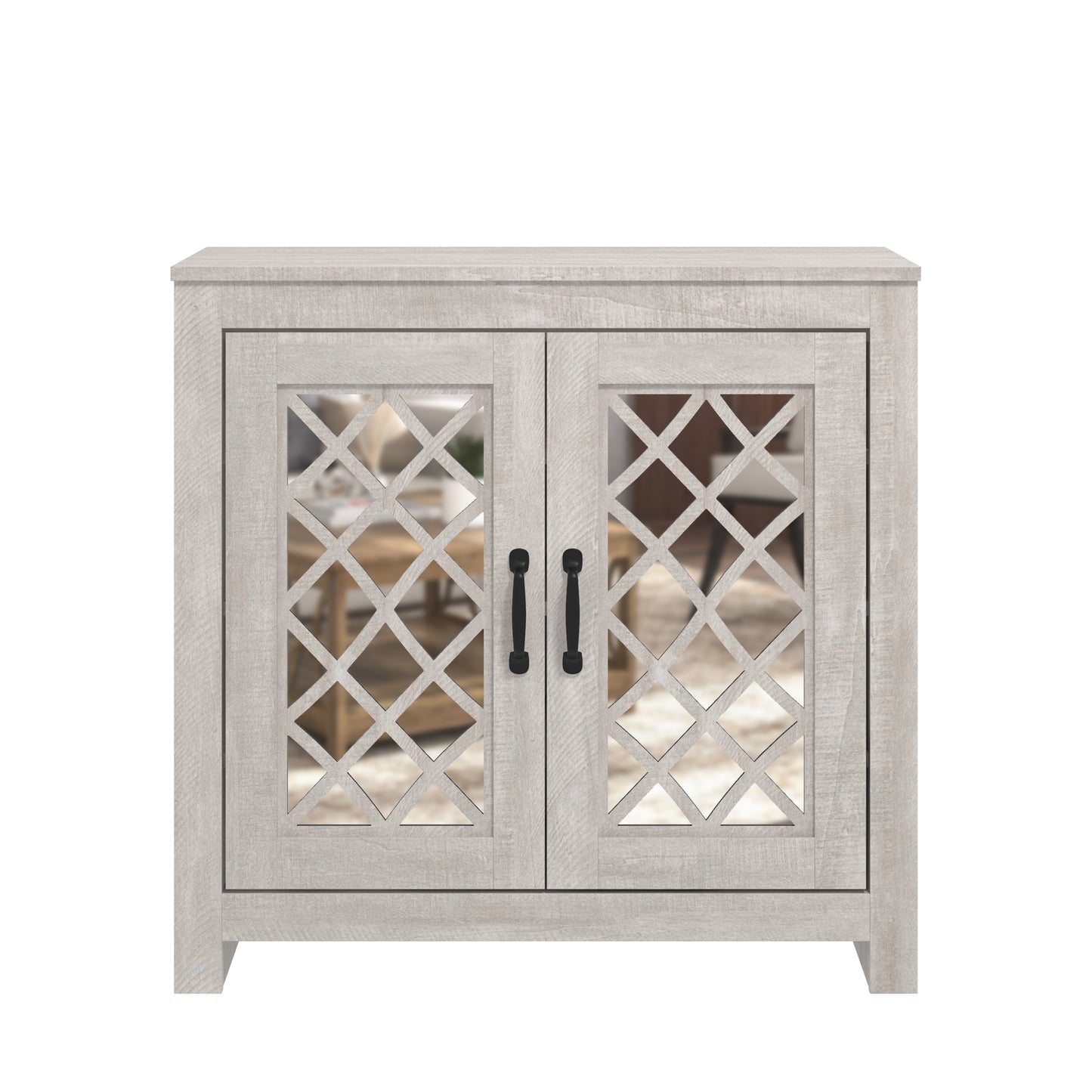 Tiverton Shoe Storage Light Grey 2 Doors 4 Shelves