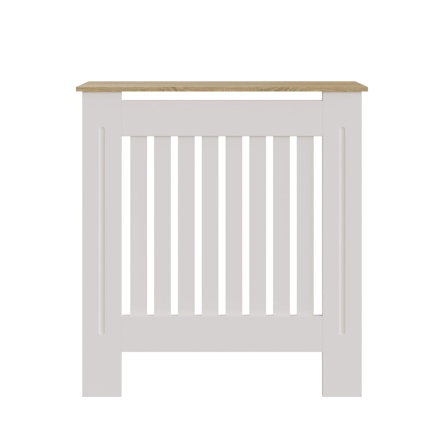 Longslow Radiator Cover White & Oak 1 Shelf
