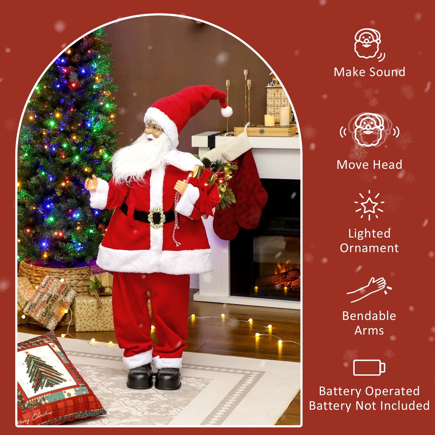 Santa Christmas Decoration - 120cm