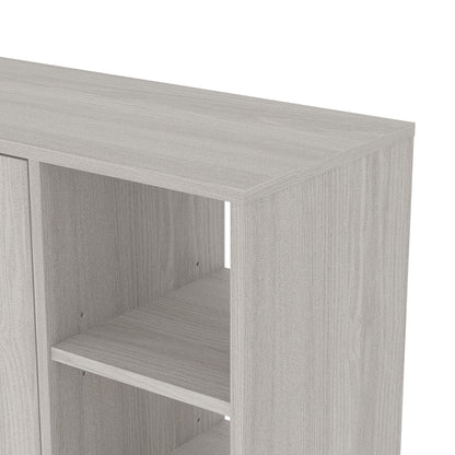 Bideford Tall Shoe Storage Light Grey 2 Doors 12 Shelves