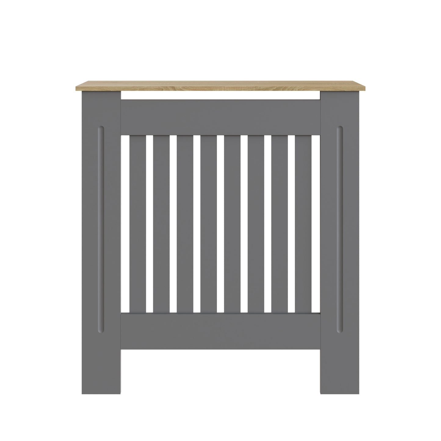 Longslow Radiator Cover Grey & Oak 1 Shelf