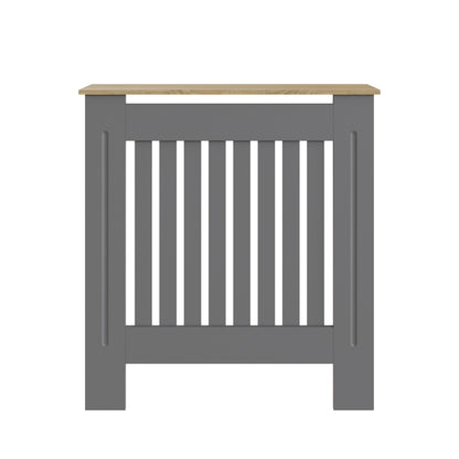 Longslow Radiator Cover Grey & Oak 1 Shelf