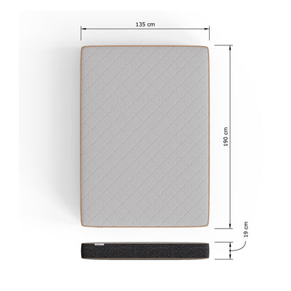 SleepyCastle Double Mattress Polyester White 4 x 6ft