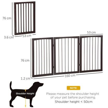 PawHut Pet Gate cm Free Standing Folding Pet/Child