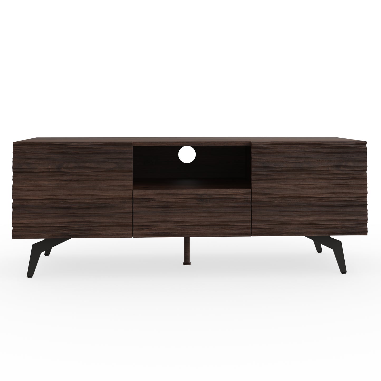 Bantham TV Unit Dark Walnut 1 Shelf 1 Drawer 2 Doors