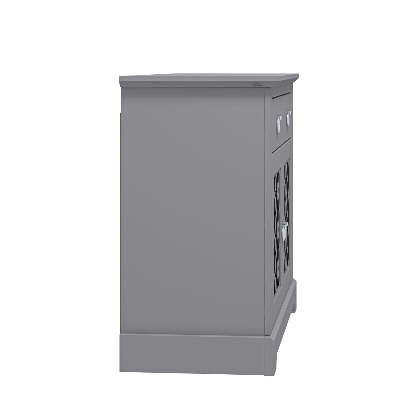 Honition Sideboard Grey 2 Doors 2 Shelves 1 Drawer