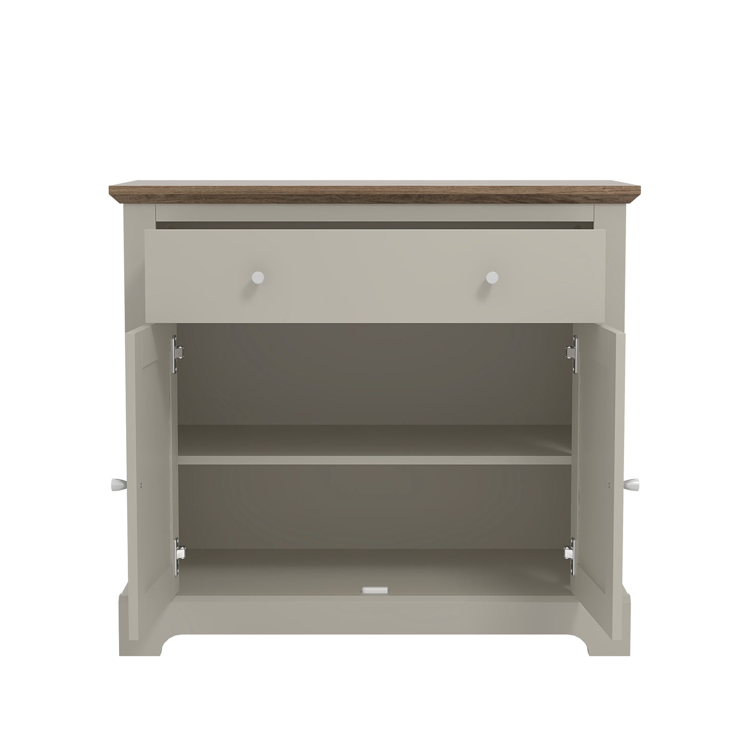 Salcombe Sideboard Light Grey 2 Doors 2 Shelves 1 Drawer