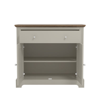 Salcombe Sideboard Light Grey 2 Doors 2 Shelves 1 Drawer