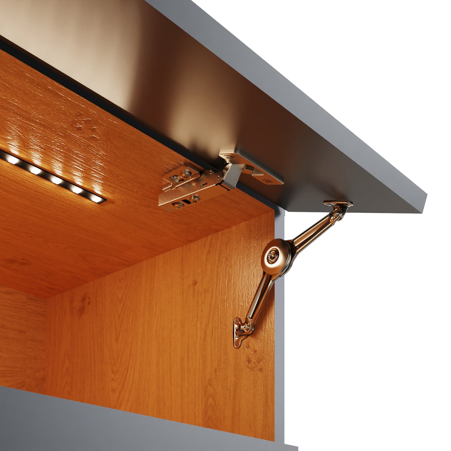 Leon TV Unit Grey 2 Shelves 2 Drawers