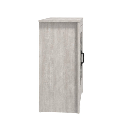 Tiverton Shoe Storage Light Grey 2 Doors 4 Shelves