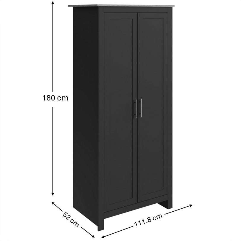 Lancaster 3 Piece Bedroom Furniture Set Black