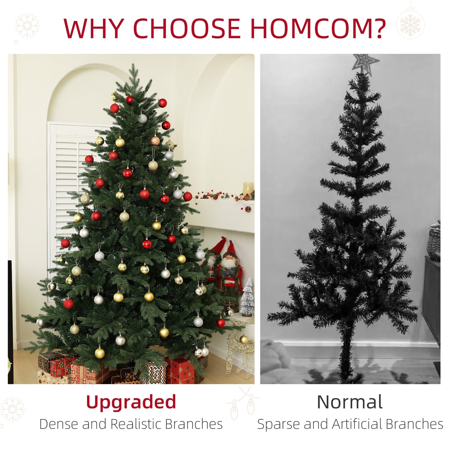 7ft Christmas Tree Artificial - Dark Green  3116 Tips