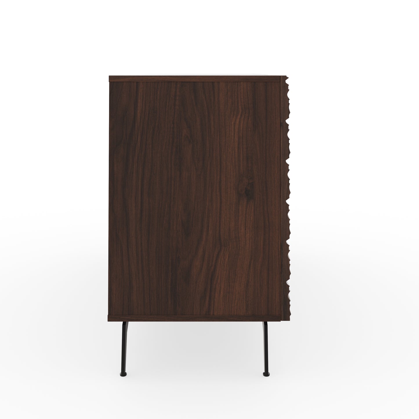 Bantham Large Sideboard Dark Walnut 3 Doors 2 Shelves