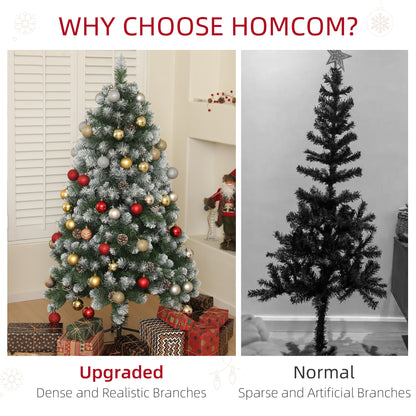 5ft Pinecone Christmas Tree Artificial - White Frosted Green  489 Tips