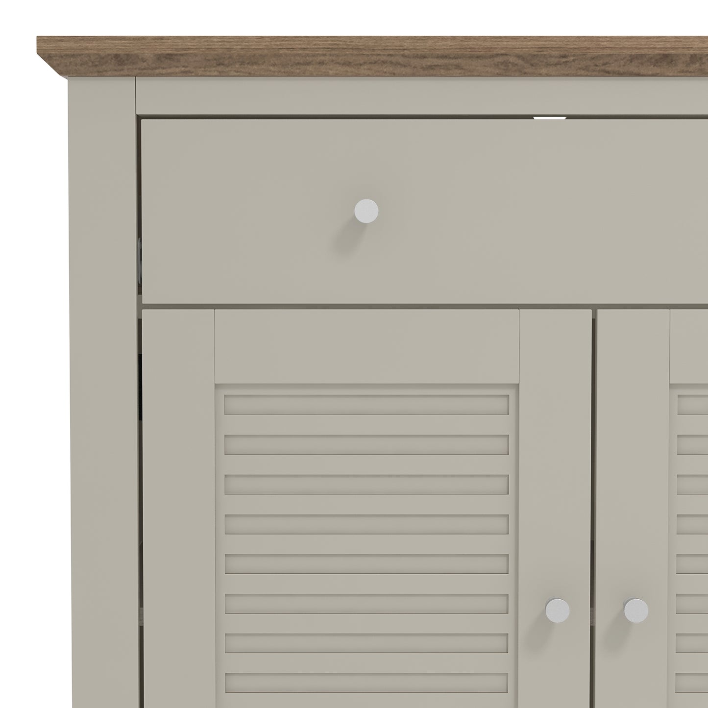 Salcombe Sideboard Light Grey 2 Doors 2 Shelves 1 Drawer
