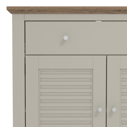 Salcombe Sideboard Light Grey 2 Doors 2 Shelves 1 Drawer