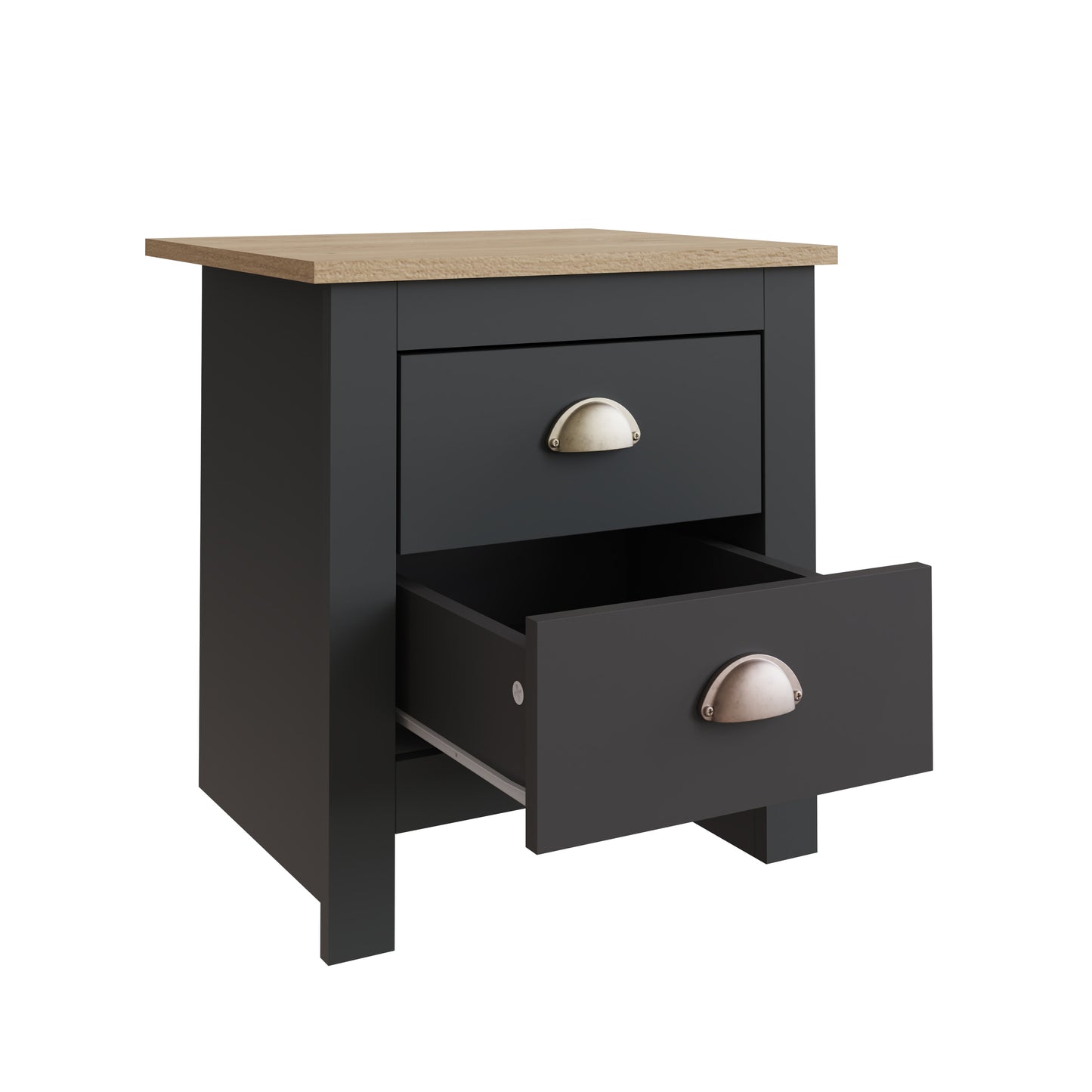 Lancaster 4 Piece Bedroom Furniture Set Black