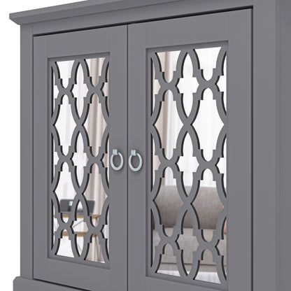 Honition Sideboard Grey 2 Doors 2 Shelves